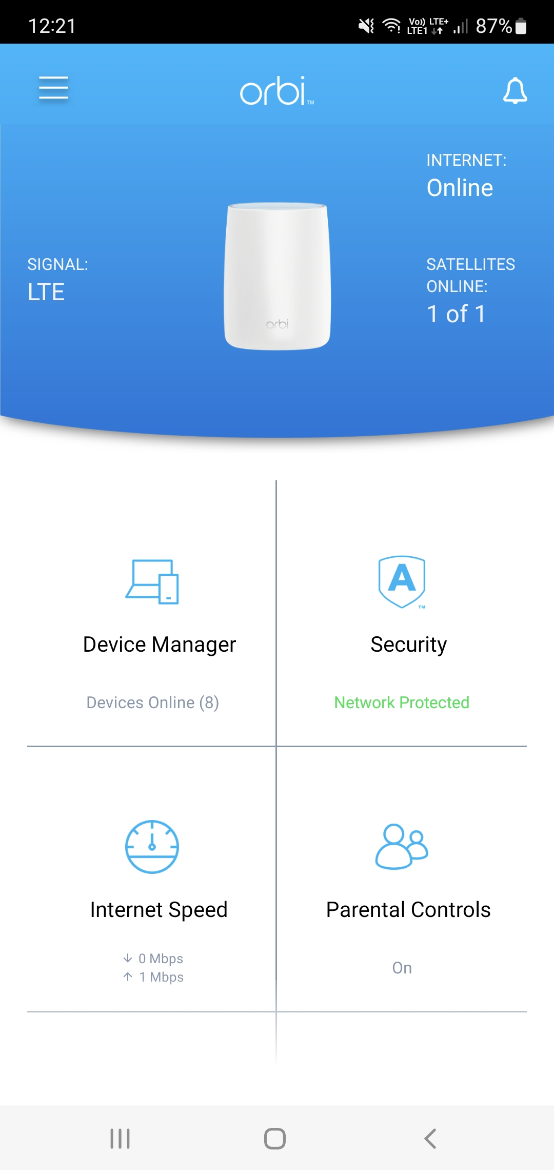 Connected to 4G/LTE network, but no NETGEAR Communities