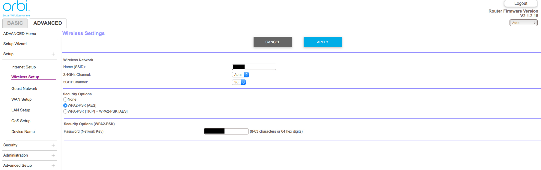 Solved Advanced settings gone on my Orbi NETGEAR Communities