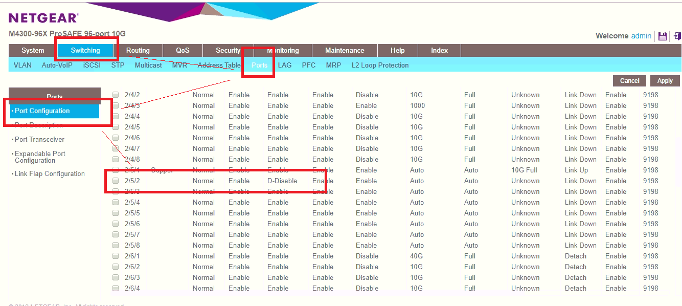 M4300 interface status errdisabled NETGEAR Communities