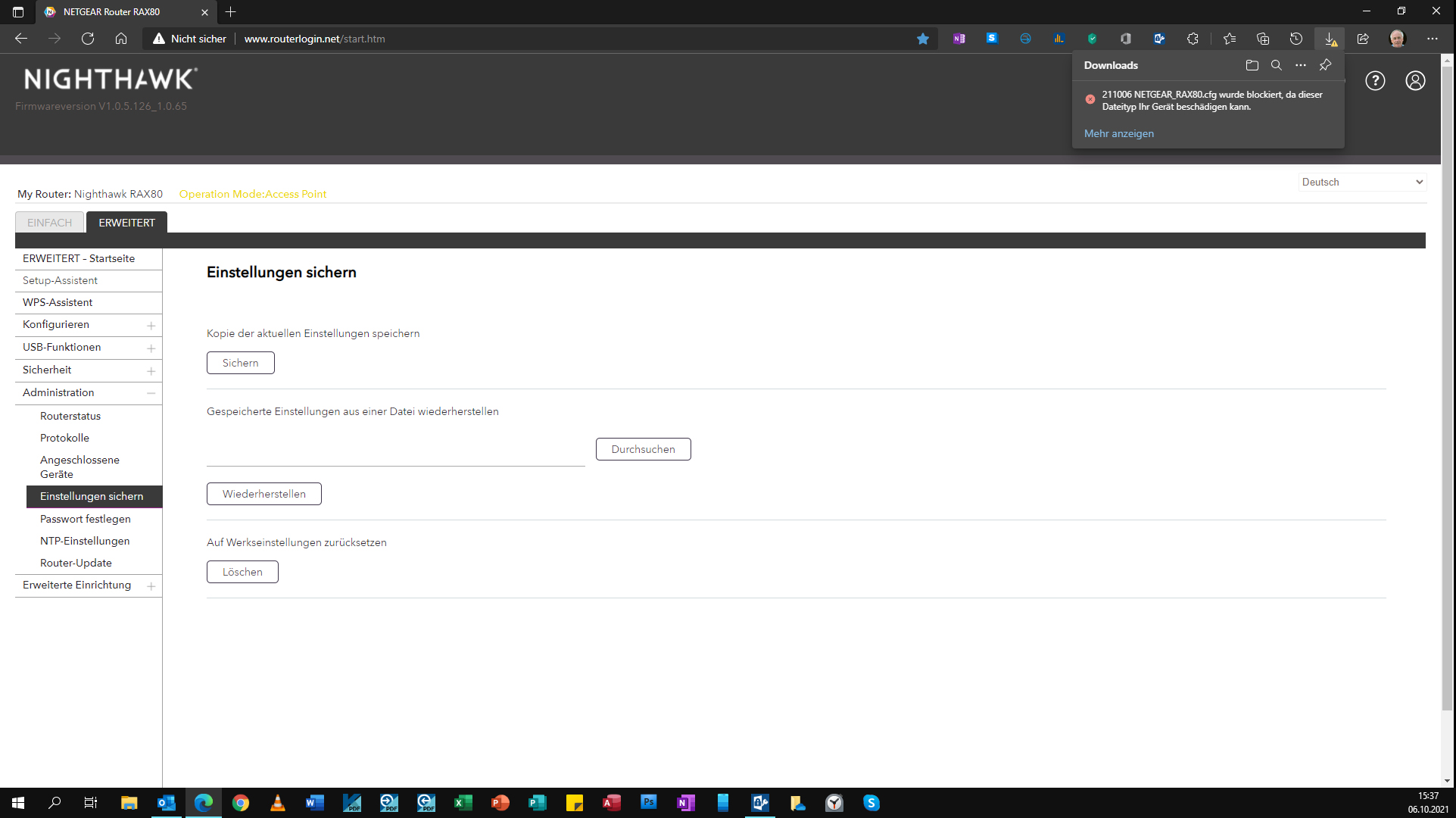 Gelöst RAX80 Update Firmware und Sprache NETGEAR Communities