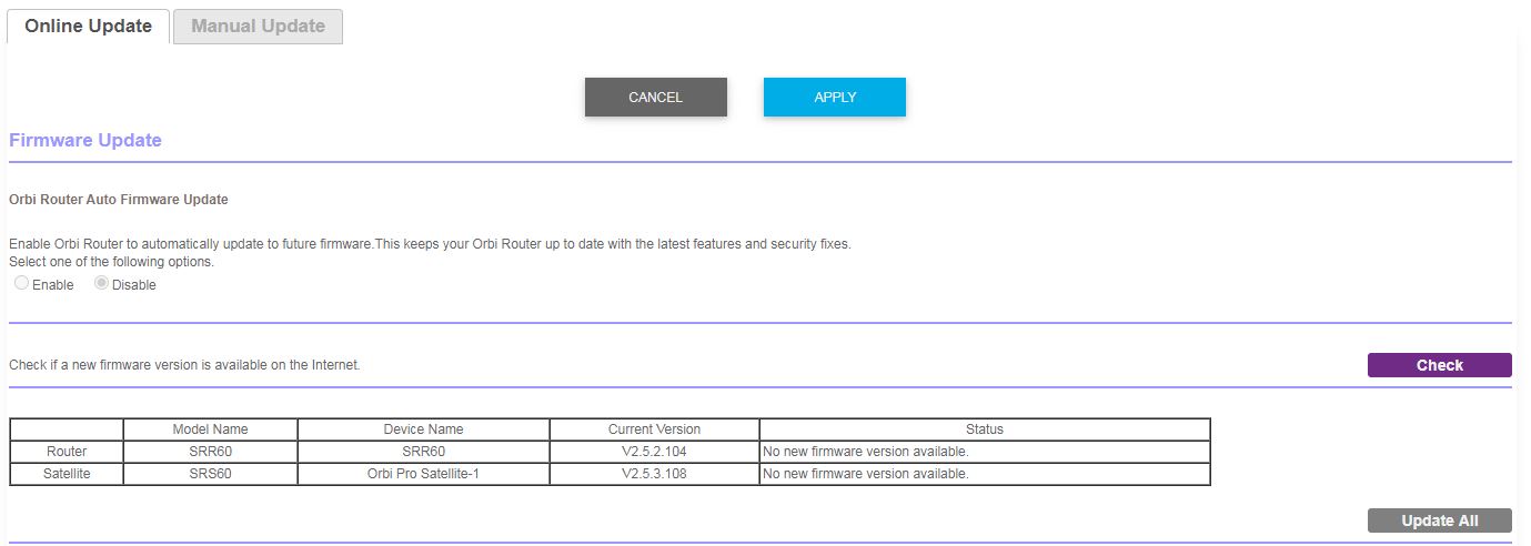 Orbi Srk60 Firmware Netgear Communities