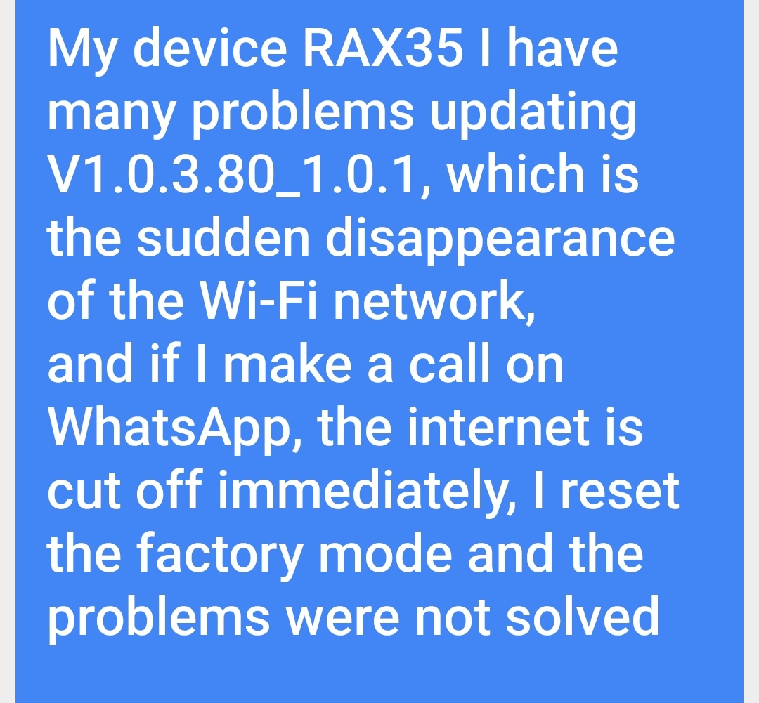 Firmware Update Issue Netgear Rax35 Nighthawk Ax4 Netgear Communities
