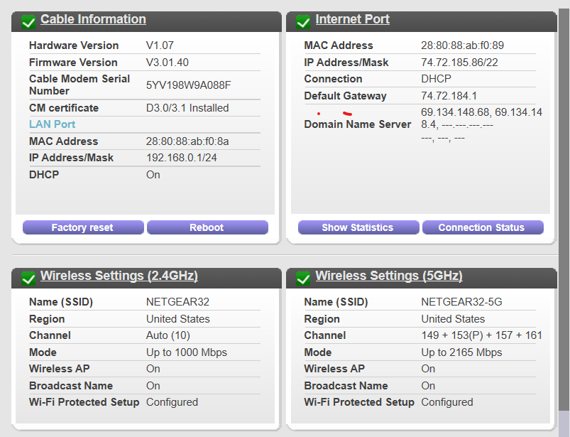 1 Mbps Download With Nighthawk C7800 Wired Connect Netgear Communities