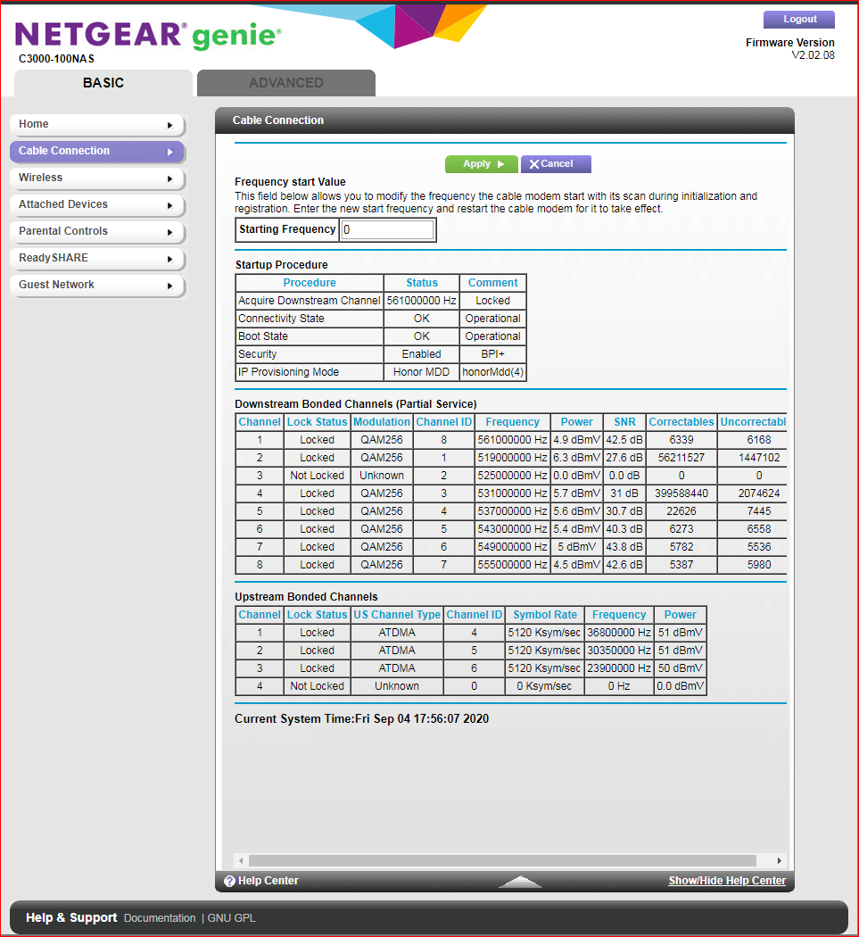 cable modem router intermittent and partial mode i... NETGEAR Communities