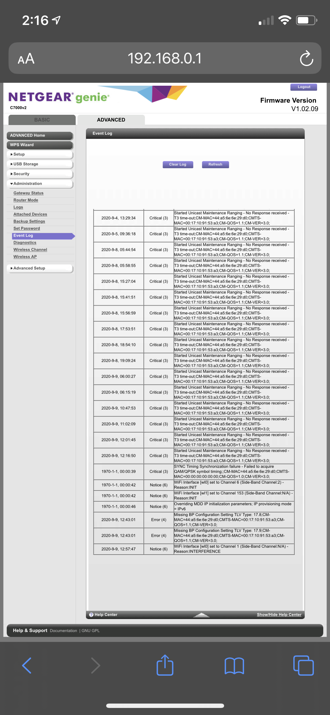 Amber light on upstream NETGEAR Communities