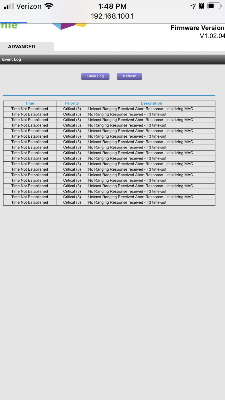 CM700 No Ranging Response received NETGEAR Communities