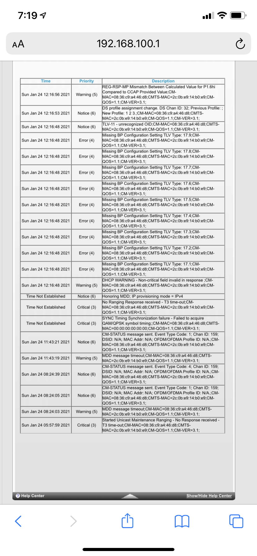 CM1200 Modem Dropping Connection NETGEAR Communities