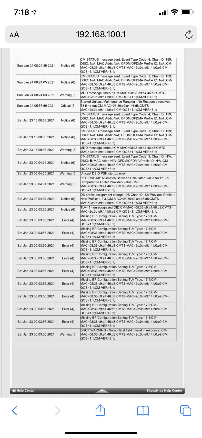 CM1200 Modem Dropping Connection NETGEAR Communities