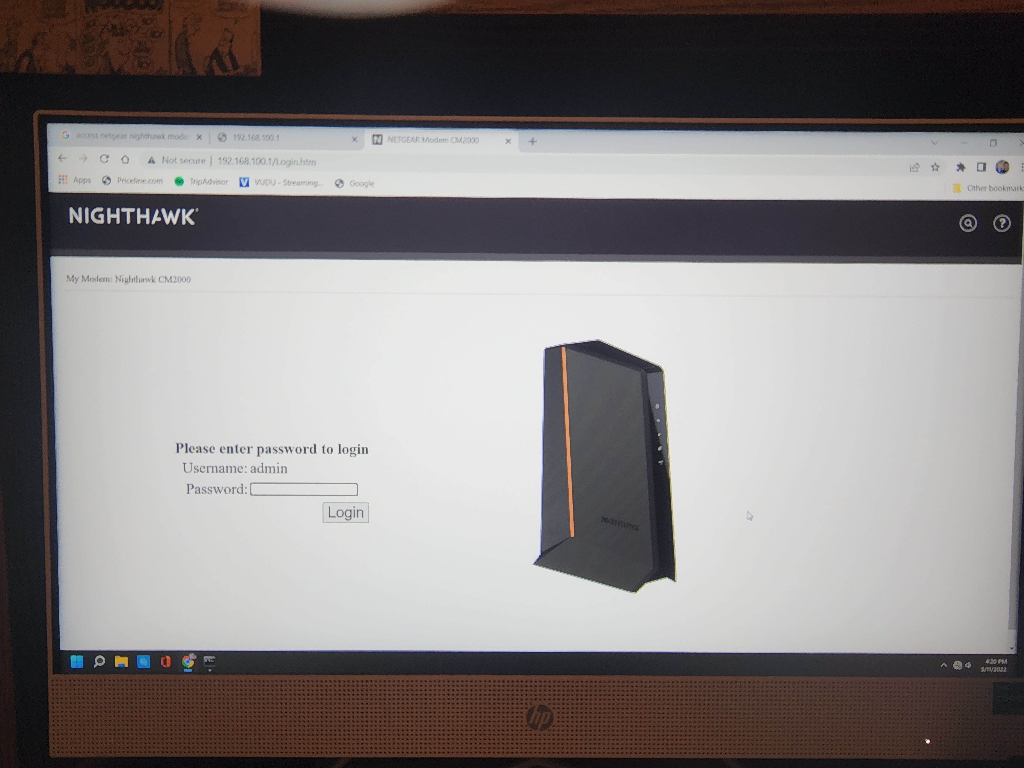 CM2000 Cannot login NETGEAR Communities