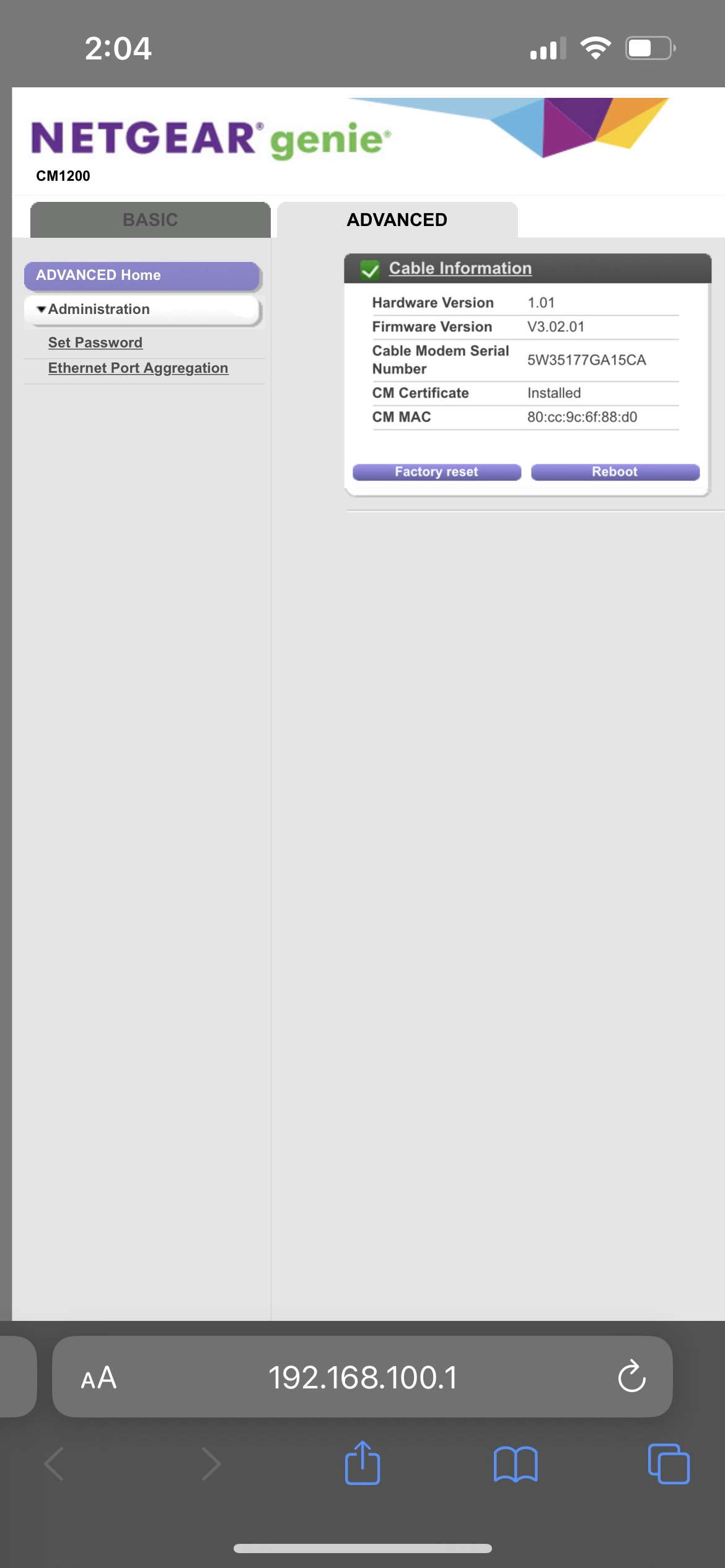 Solved CM1200 Modem Logs Missing NETGEAR Communities