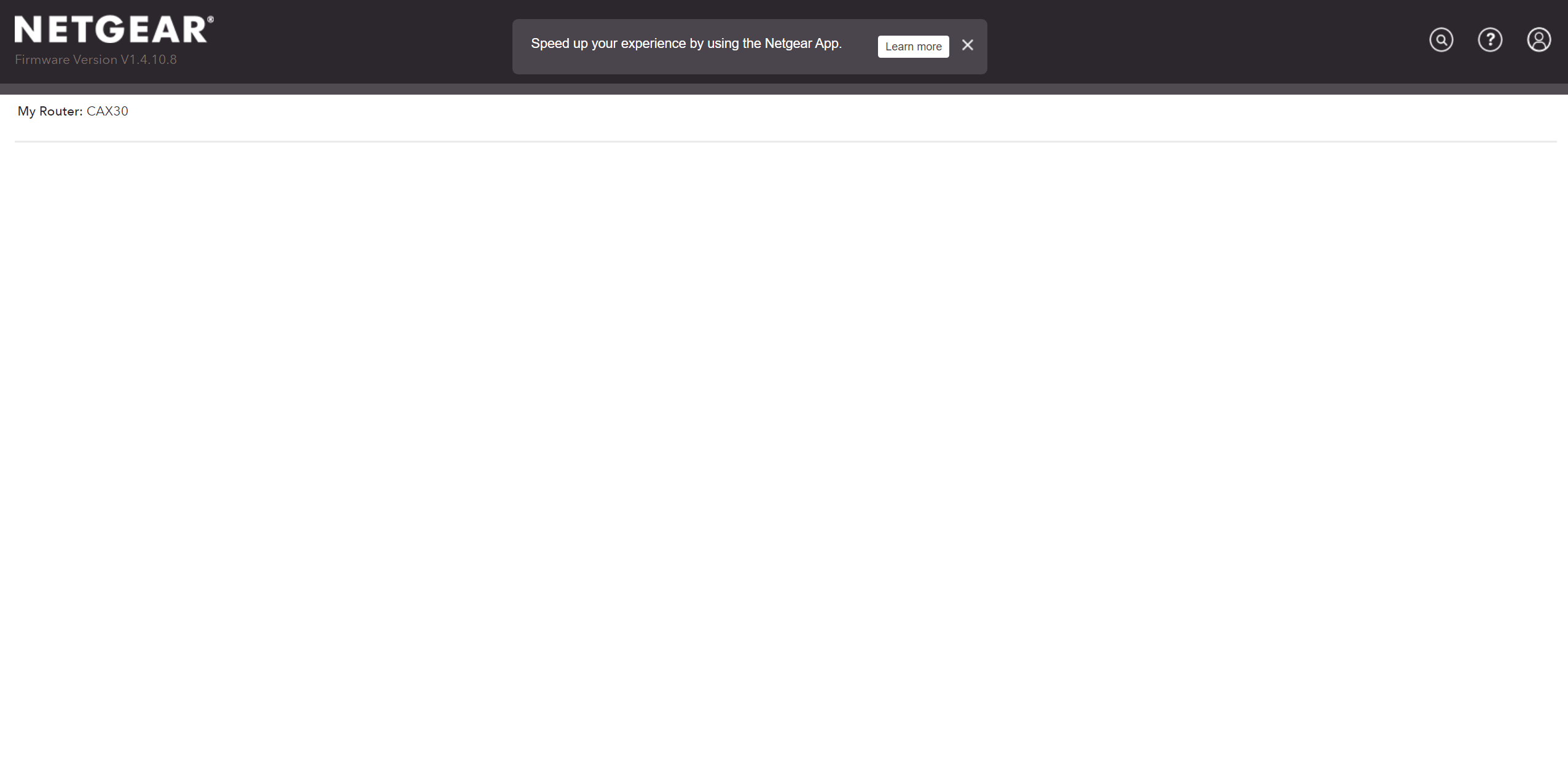 CAX30 Router login page BLANK and the nighthawk ap... NETGEAR Communities