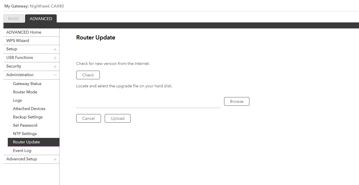 Netgear CAX80 cable modem router NETGEAR Communities