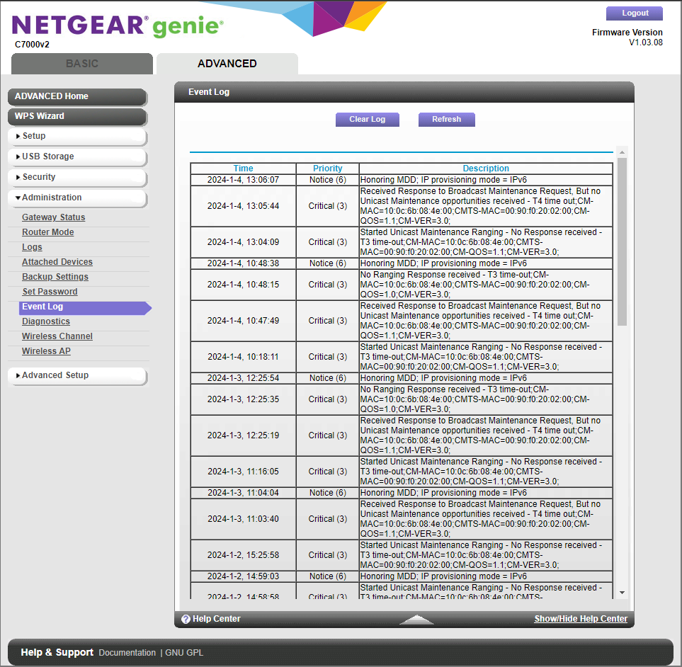 c7000v2 Nighthawk AC1900 Intermittent connection l... NETGEAR Communities