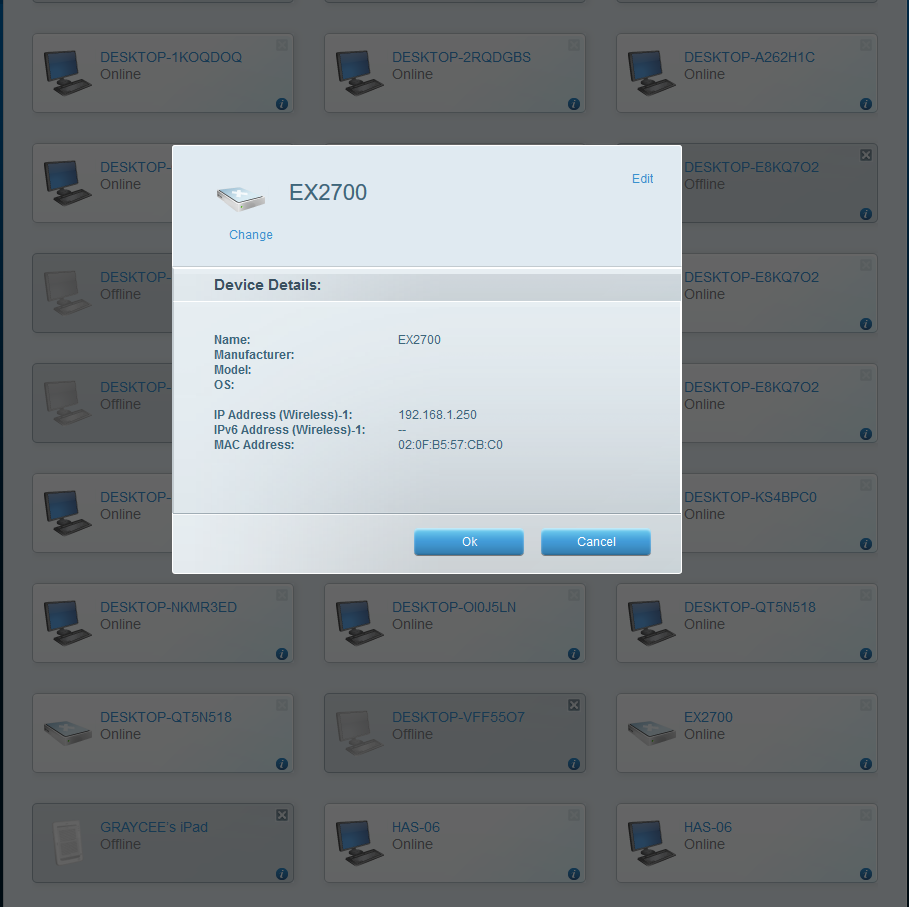 EX2700 Connected No NETGEAR Communities