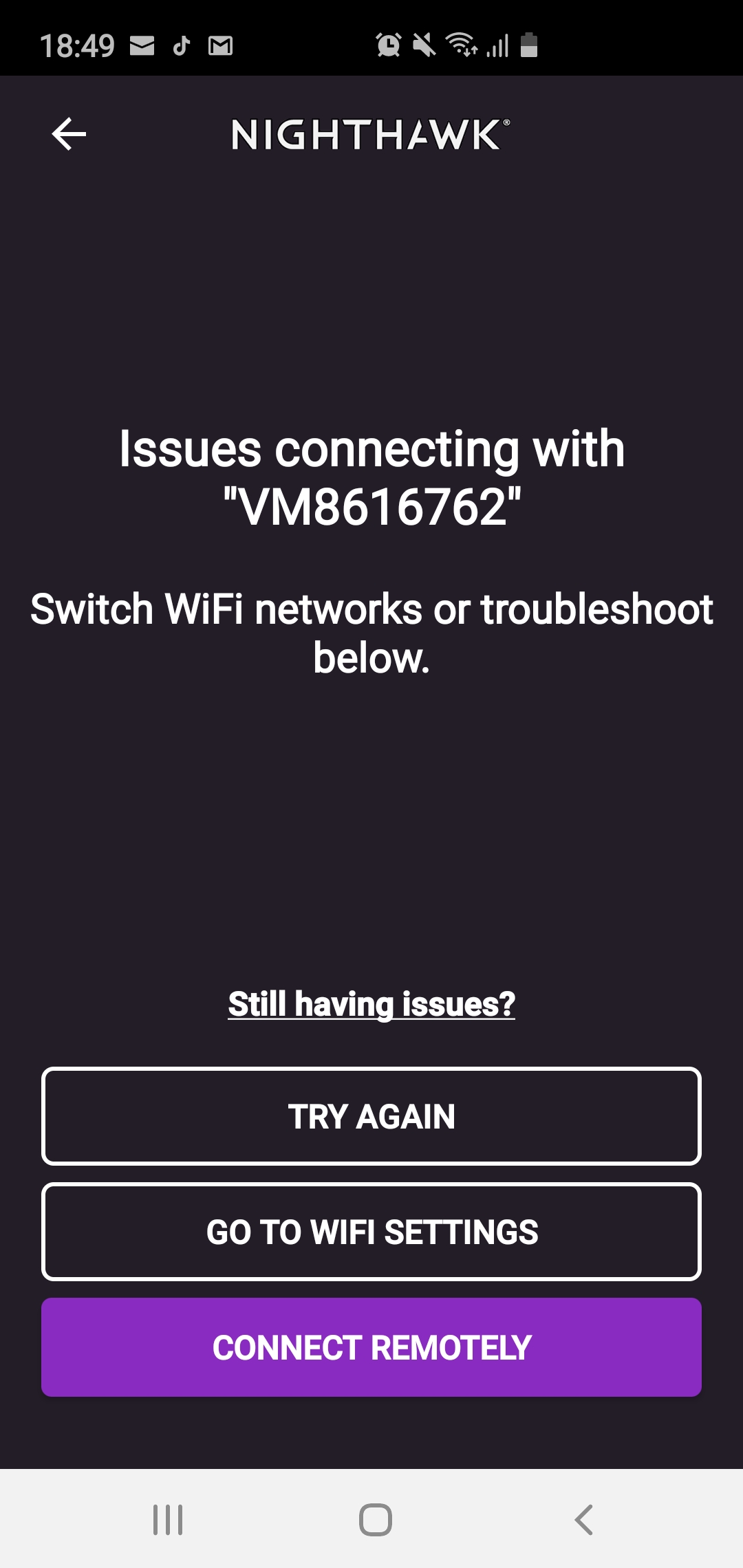 Issues connecting NETGEAR Communities