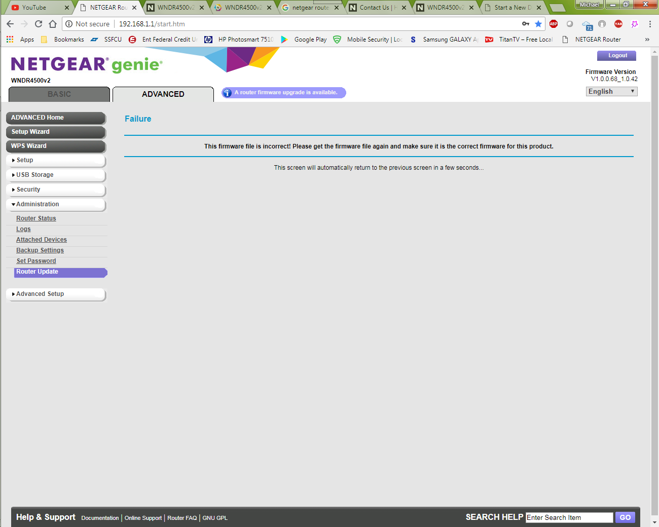 Solved Incorrect Firmware Update For Wndr4500v2 Netgear Communities