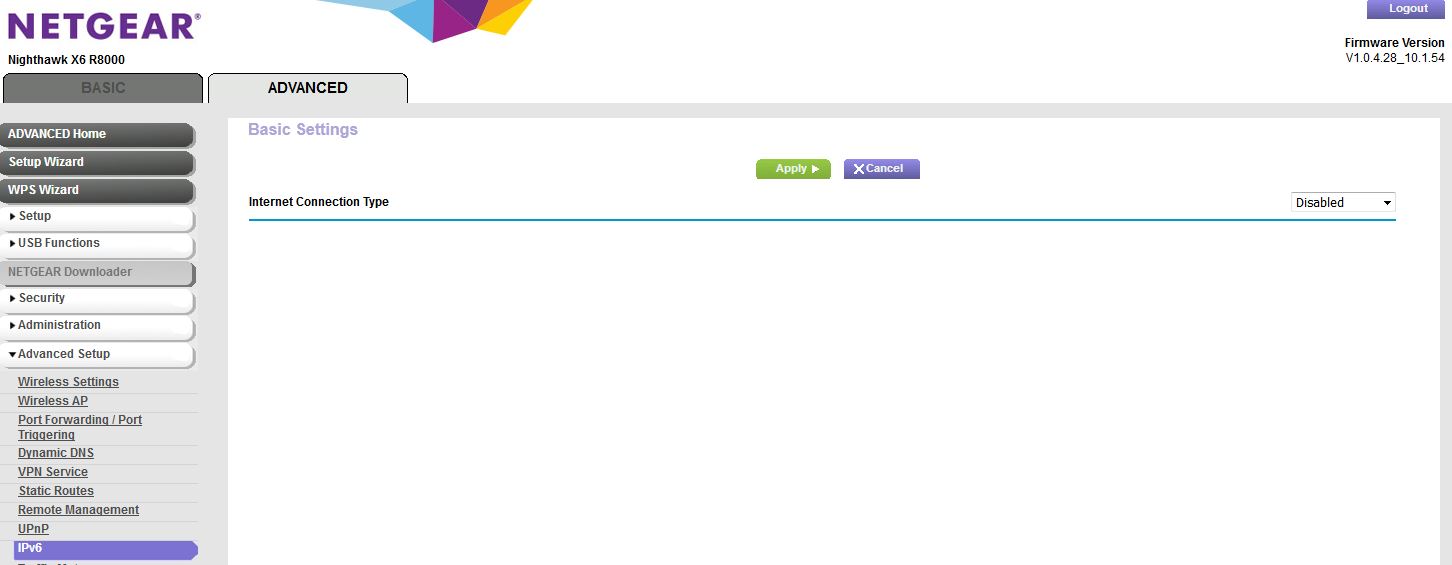 Re Ipv6 Turn It Off Netgear Communities