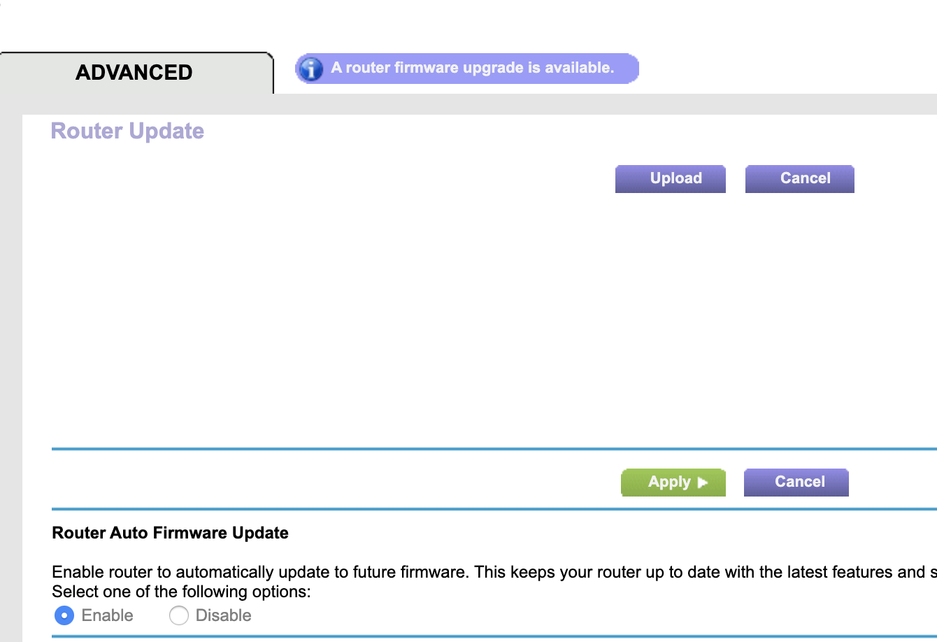 R7000 Never Auto Updates Firmware Netgear Communities