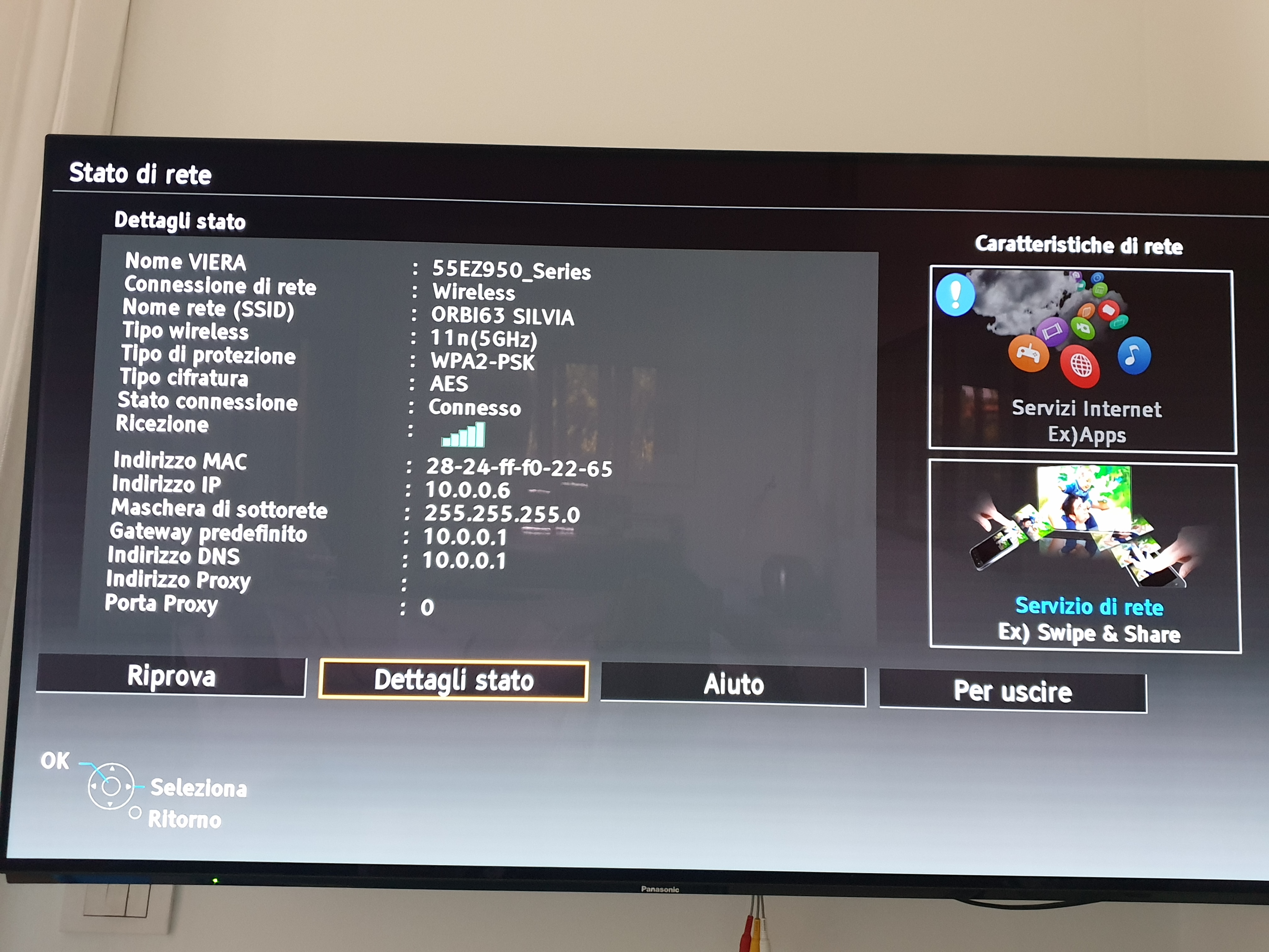 La Tv Si Collega Al Wifi Ma Non A Internet