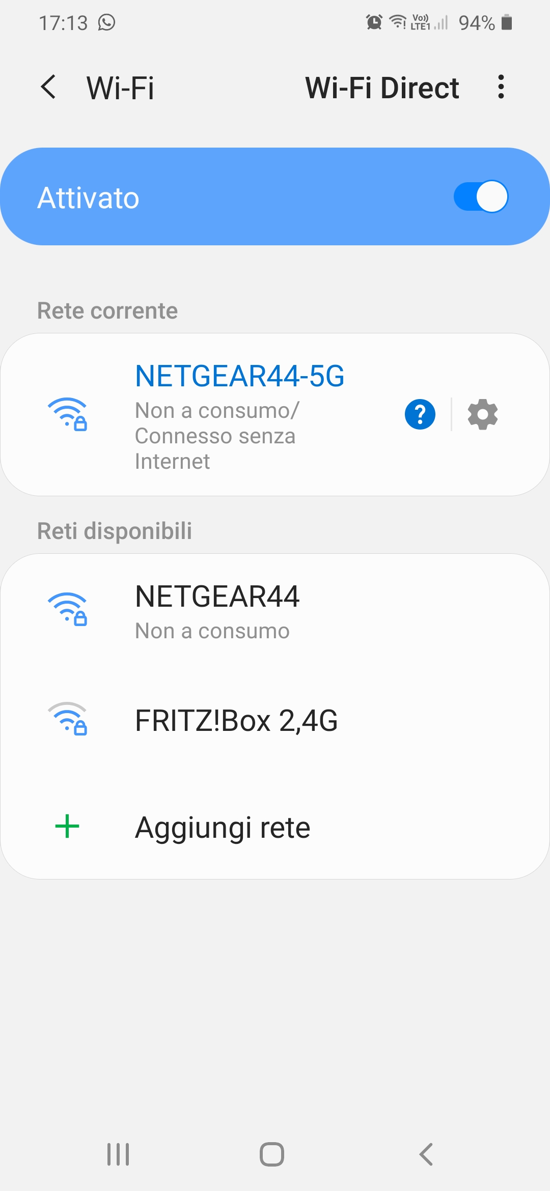 D6400 wifi 5G mancata connessione a Internet - NETGEAR Communities