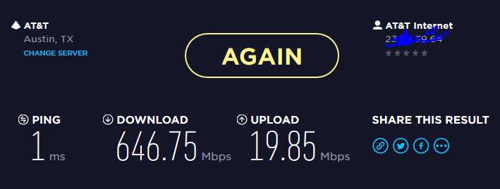 speedtest ookla IP passthrough AT&T DMZ plus to router.PNG