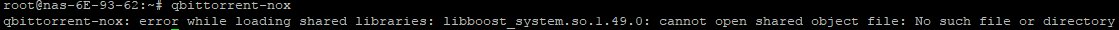 Error when trying to start qBitTorrent via CLI.