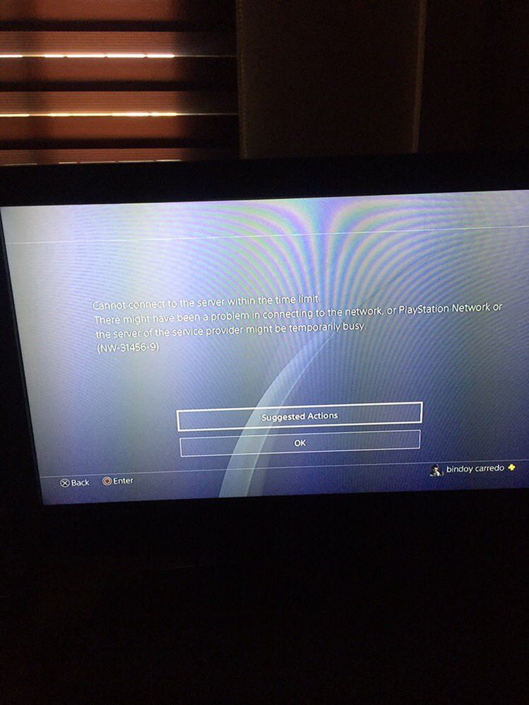 PS4 NW-31456-9 Error screenshot