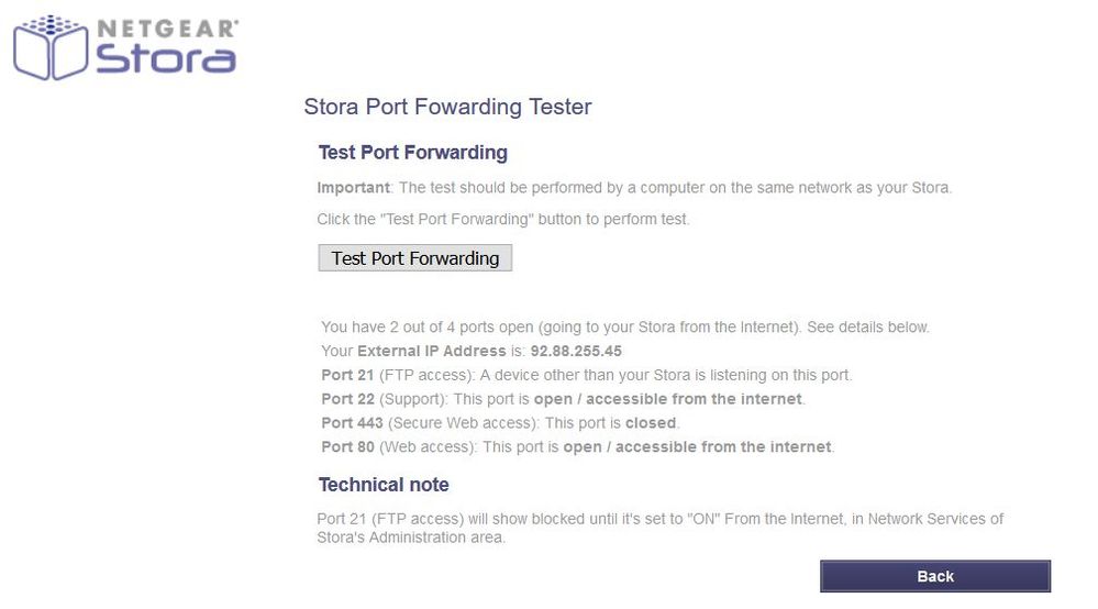 Test Port Forwarding