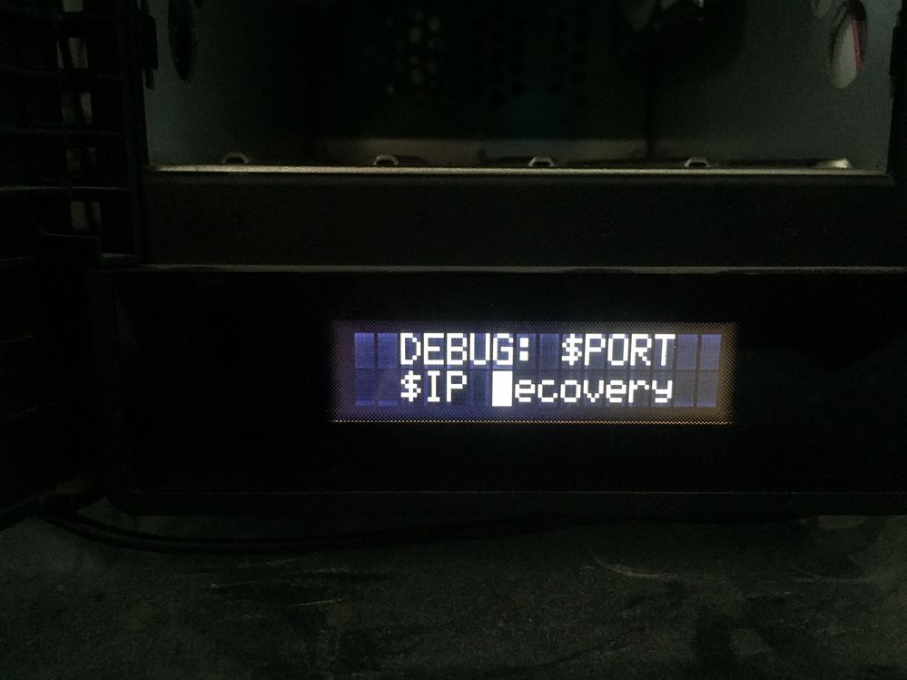 debug port recovery