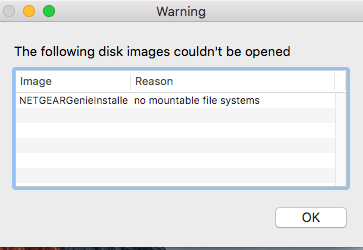 Genie will not install on my Mac..