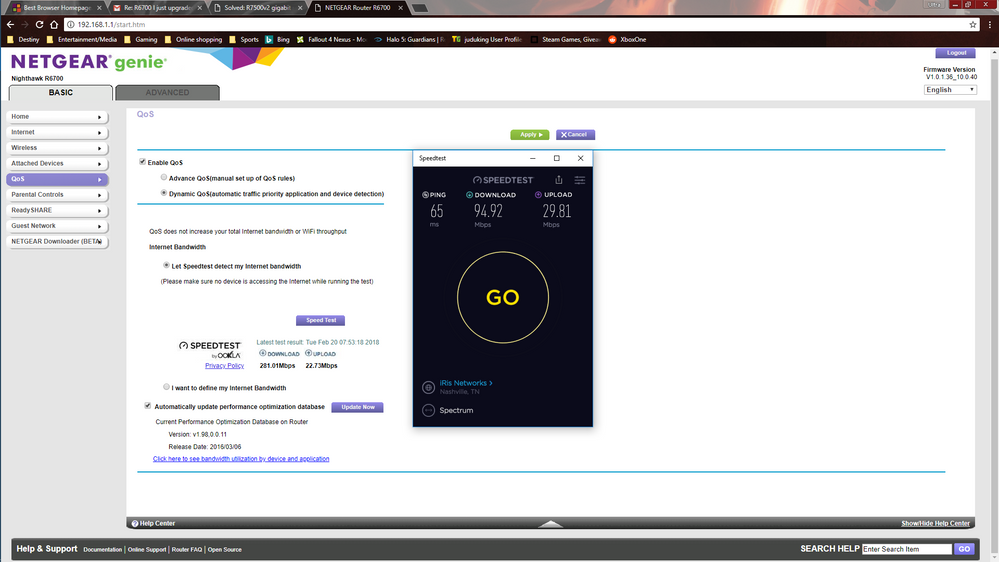 Solved: R6700 I just upgraded my internet speed to 300mbps... - NETGEAR  Communities