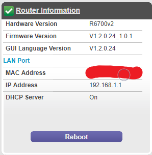 Router Information
