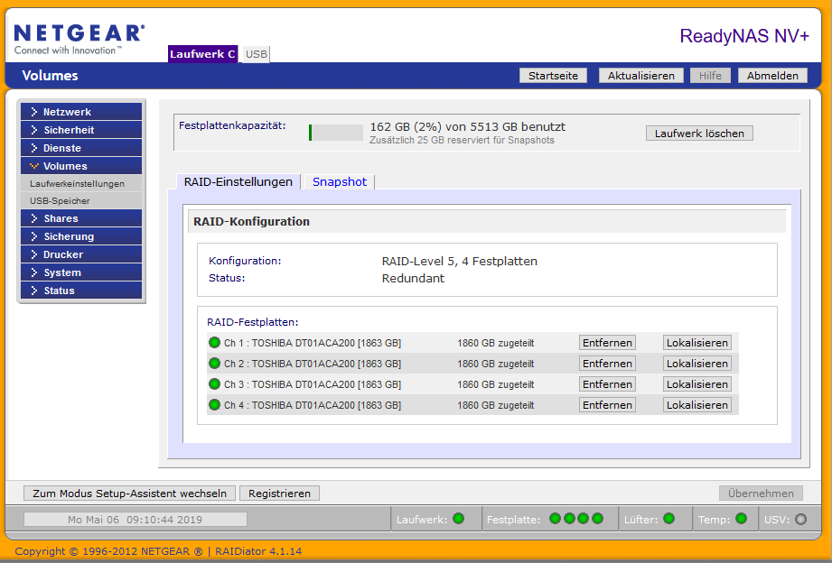 Readynas RND4000 v3 ein Zugriff auf /Data per Expl... - NETGEAR Communities