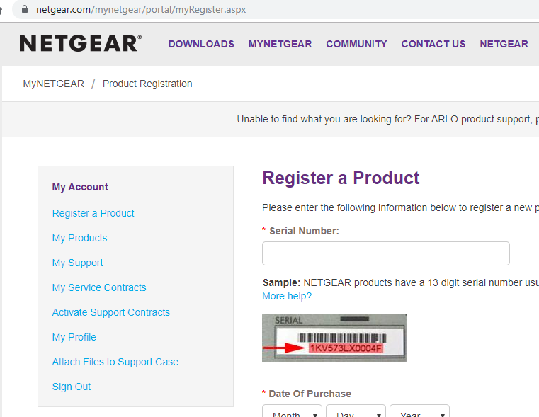 NTGR Product Registration - free Serial Number input.PNG