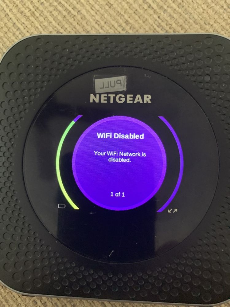 Solved: MR1100 router - "Disabled WiFi" message - NETGEAR Communities