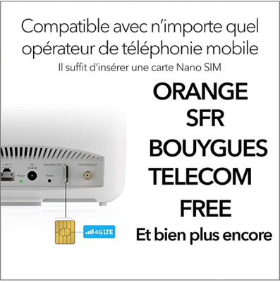produit vendu compatible opérateurs mobile français et plus