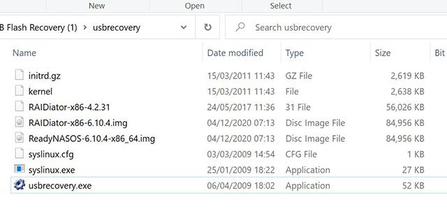 Files used for OS4 recovery app