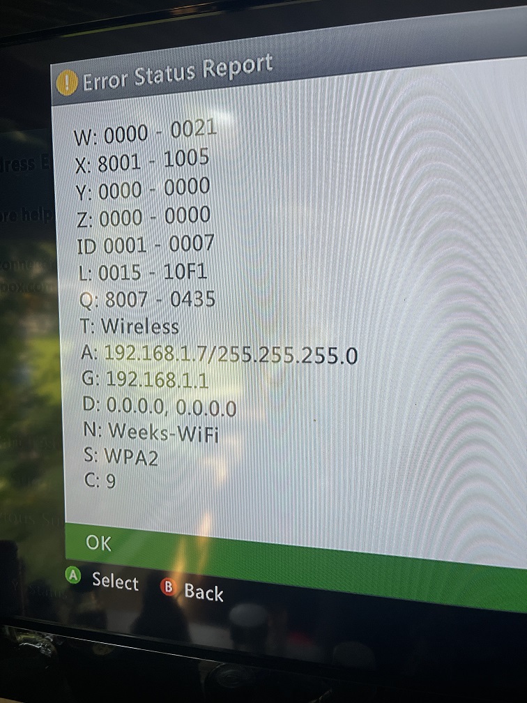 XBox 360 + Satellite WiFi = "IP Address Error" - NETGEAR Communities