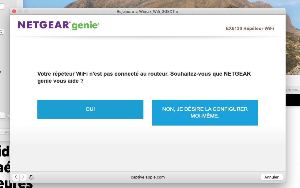 Résolu : Répéteur wifi EX6130-pas de connexion en 5GHZ - NETGEAR Communities