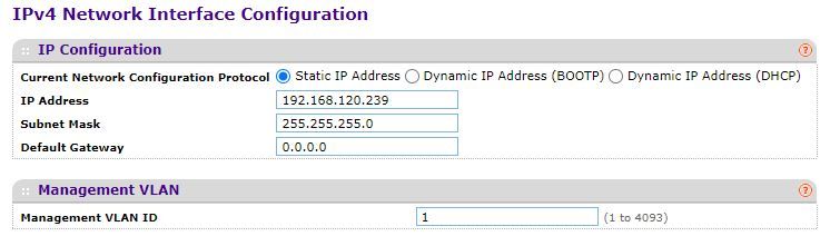 IPv4 Net Config