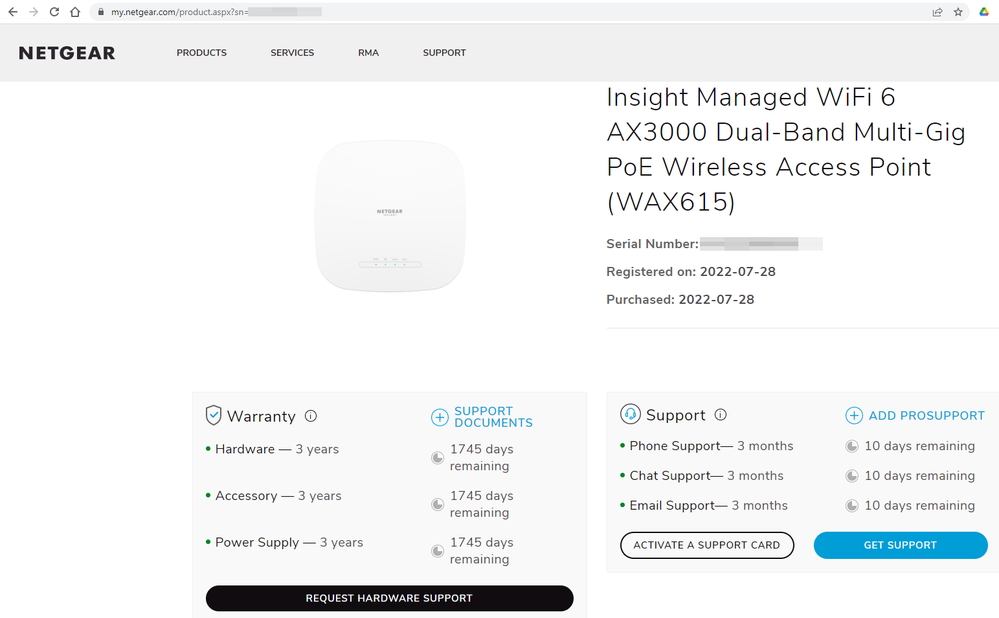 my-netgear-com request hardware support.PNG