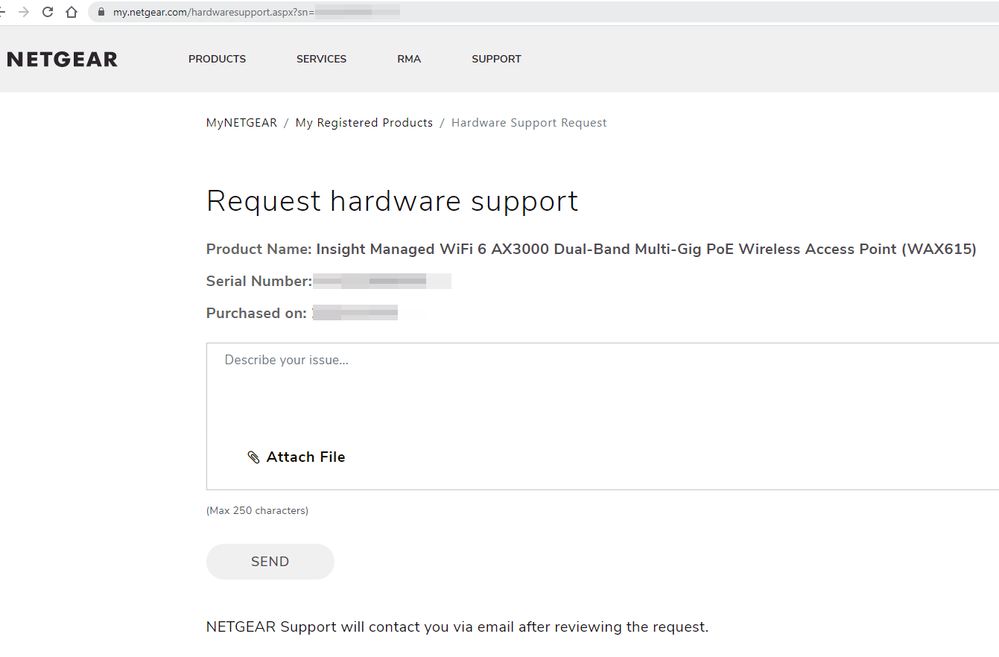 my-netgear-com request hardware support form.PNG