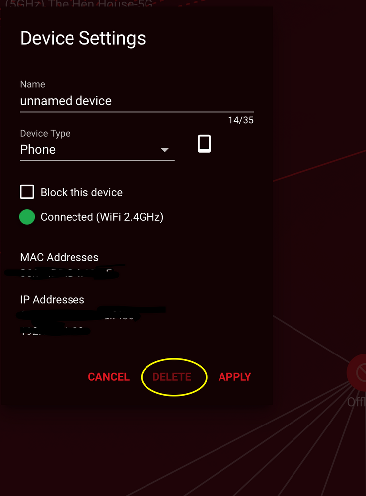 Cannot delete "Unknown Device" from Router Greyed ... - NETGEAR Communities