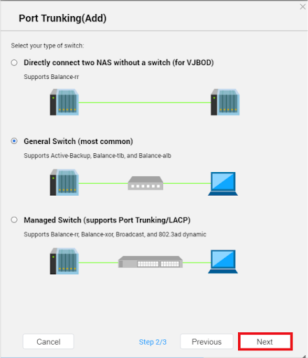 Re: JGS516 switch and port trunking with QNAP NAS? - NETGEAR Communities