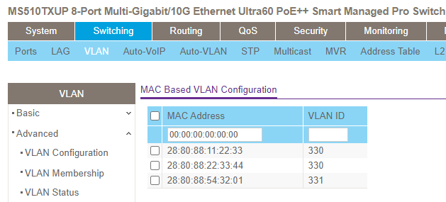 MAC Based VLAN Config 330-331.PNG