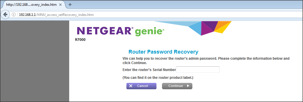Solved: Can not login to netgear R7000 router after factor... - NETGEAR  Communities