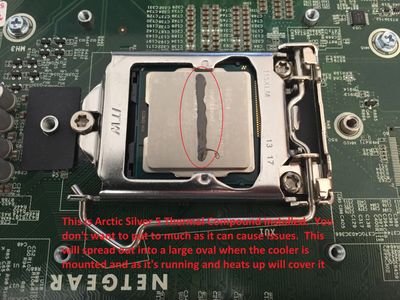 Thermal Compound on CPU