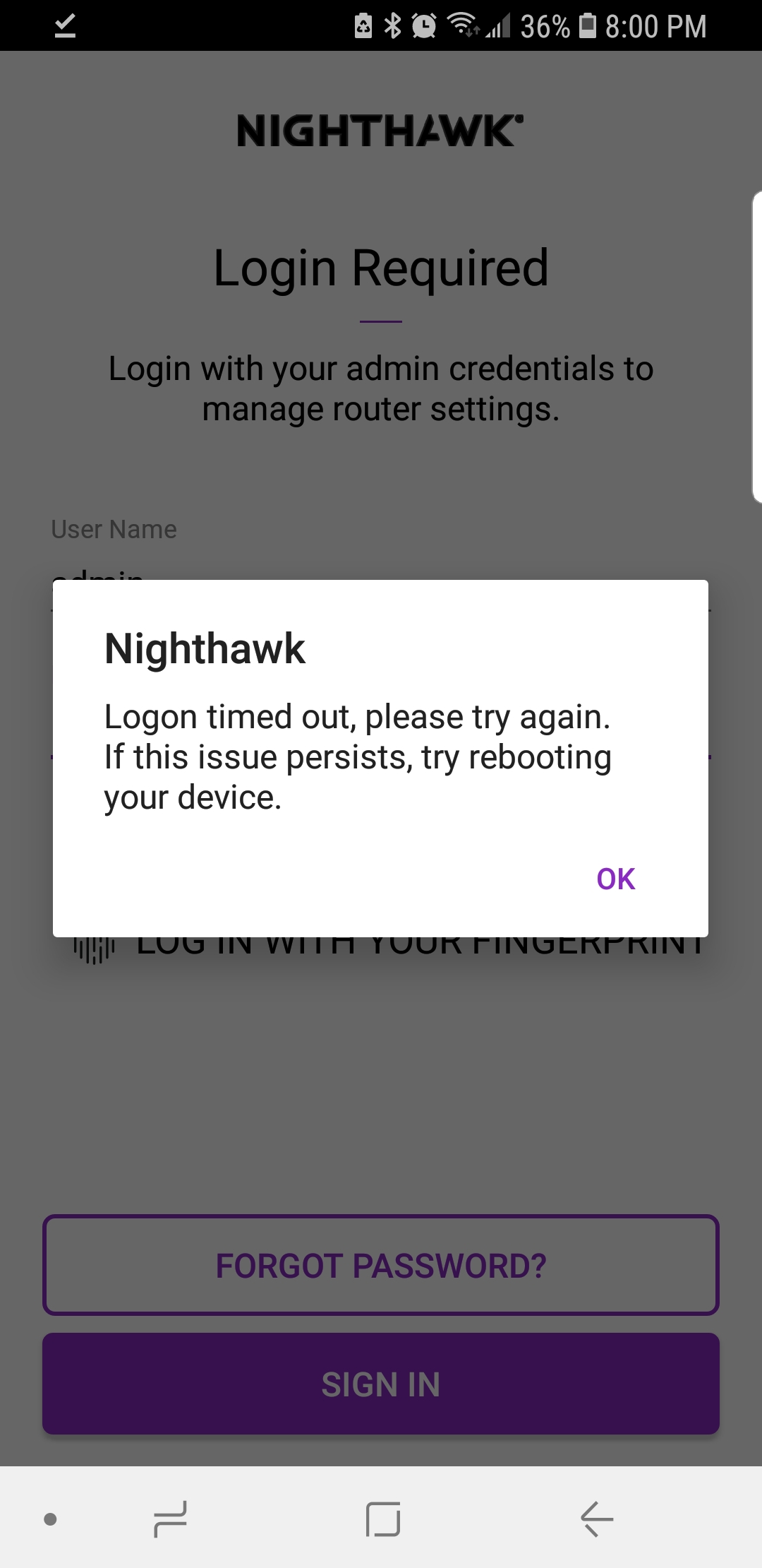 Nighthawk App (formerly up) not working | NETGEAR Communities
