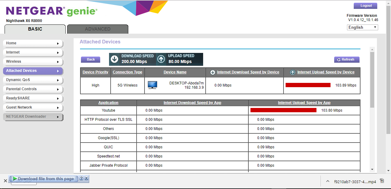 nighthawk x6 R8000 Attached Devices page reversed after firmware update ...