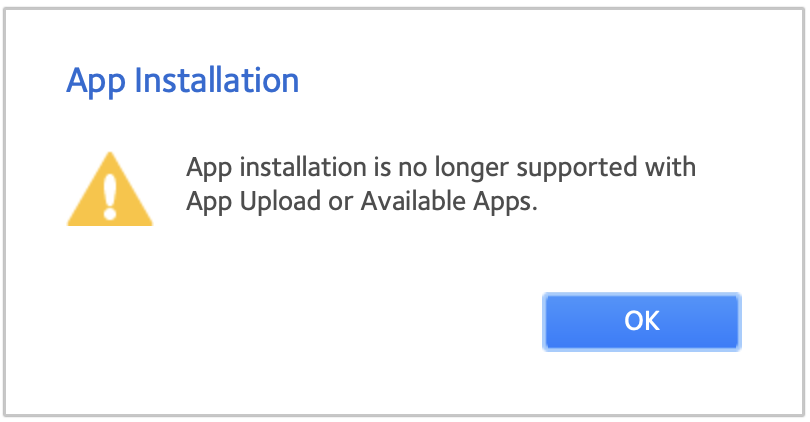 Unable to Install or uninstall apps since 6.10.10 firmware upgrade ...